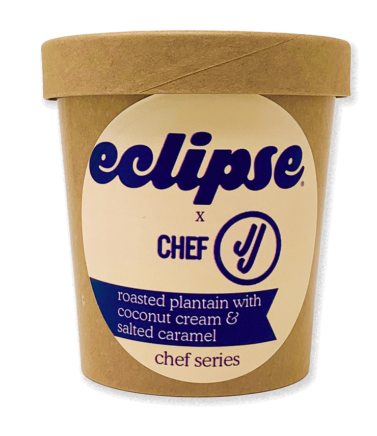 Chef JJ x Eclipse: Roasted Plantain Coconut Cream & Salted Caramel - Eclipse Foods